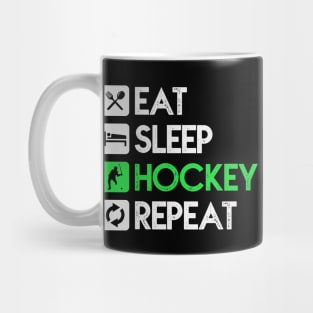 Puck Eat Sleep Hockey Repeat Gift Mug